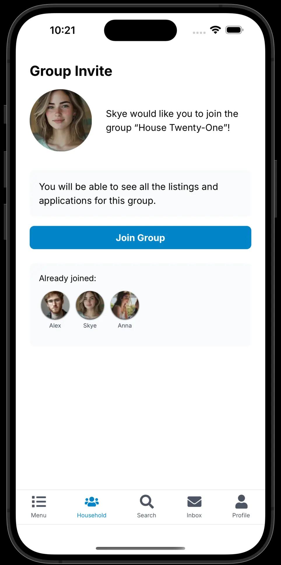 Share the listing wi